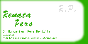 renata pers business card